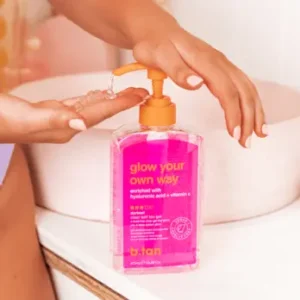 b.tan – glow your own way, clear tanning gelé (473ml)