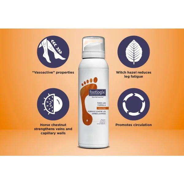 Footlogix Tired Leg Formula Mousse 125 ml - Image 2